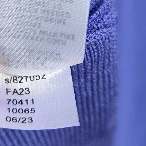 Ann Taylor Mock Neck Flare Sweater Dress Size XL Blue - Picture 6 of 6